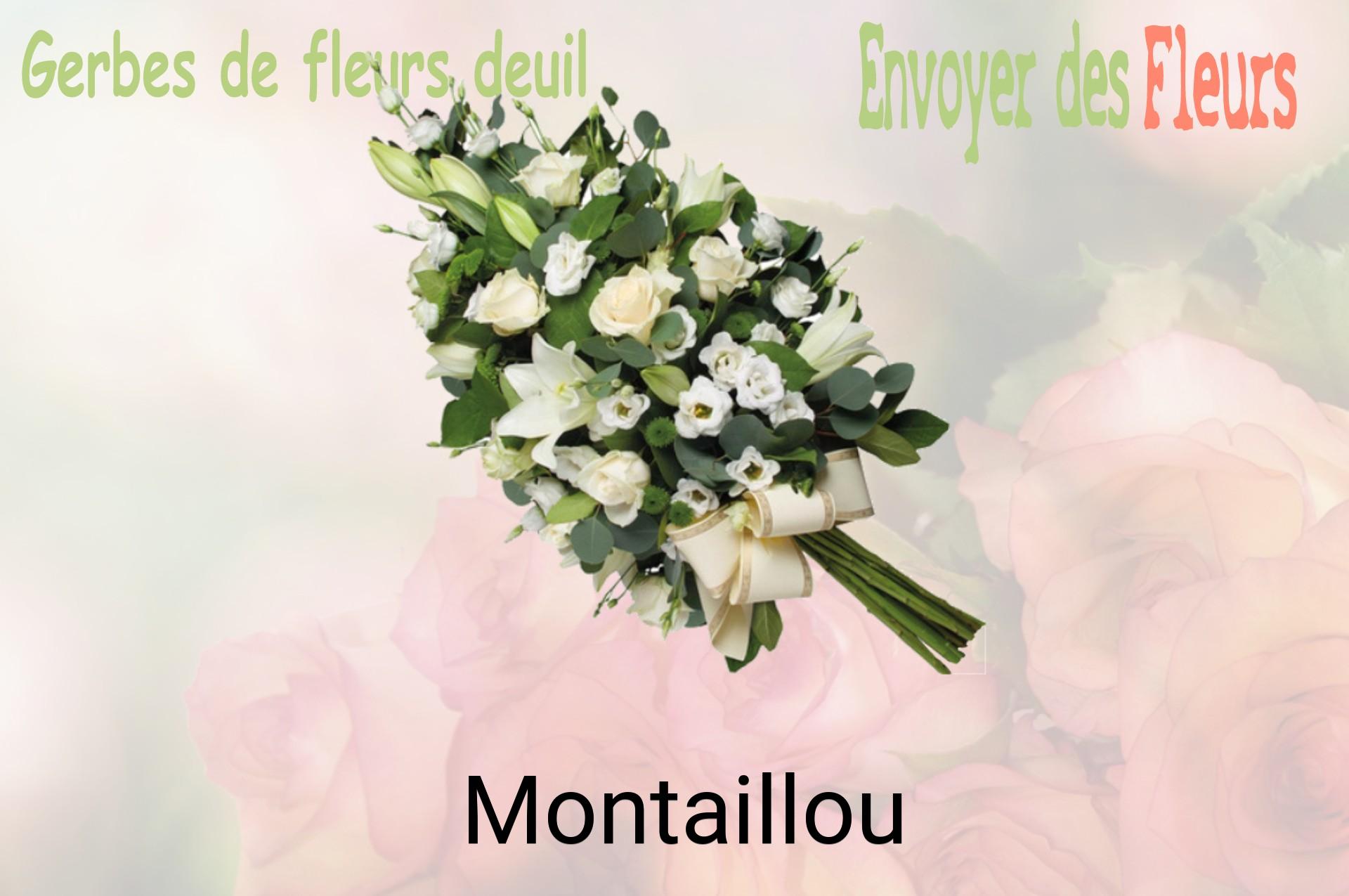 Gerbe de fleurs de deuil livrée à Montaillou
